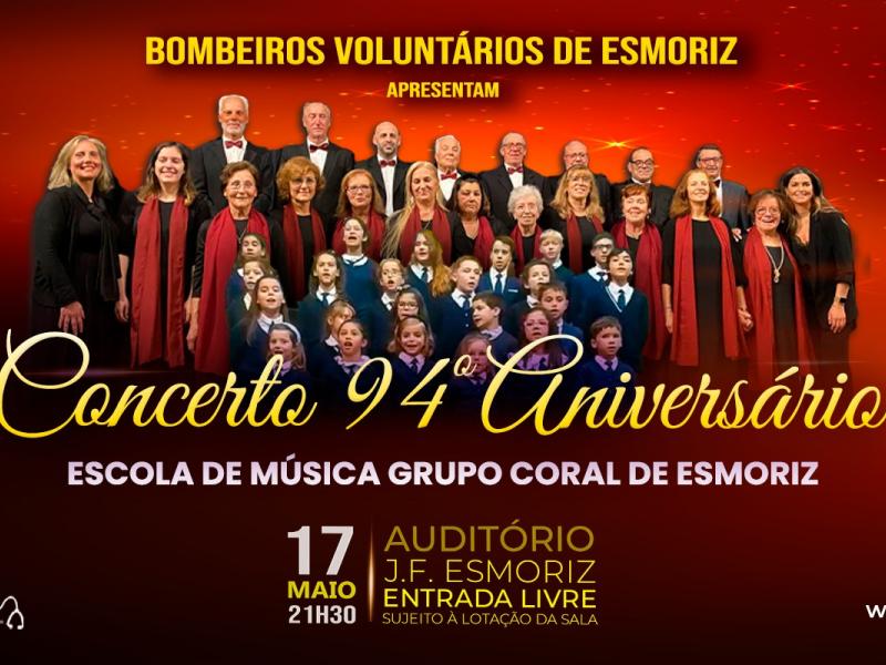 Bombeiros Voluntários de Esmoriz celebram 94.º aniversário com concerto especial