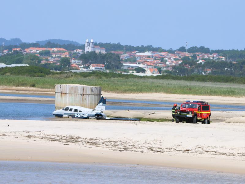 Simulacro de Queda de Aeronave Mobiliza Equipas de Salvamento na Barrinha de Esmoriz